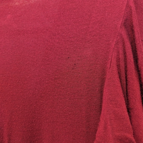 coii | Romantic Burgundy Flutter Dress | Size Small - Picture 7 of 9